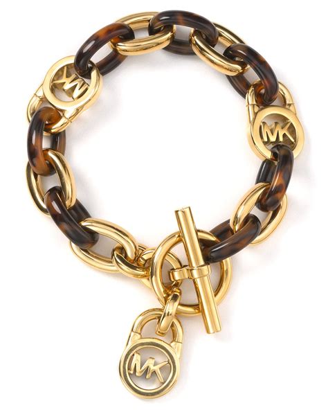 michael kors tortoise link bracelet|Michael Kors Gold.